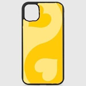 Yellow Yin Yang Heart Phone Case